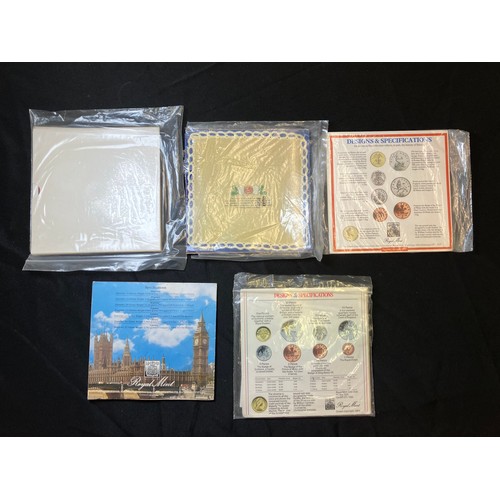 463 - Royal Mint BUNC Coin Collections x 5, 1983, 84, 85, 90 & 91.