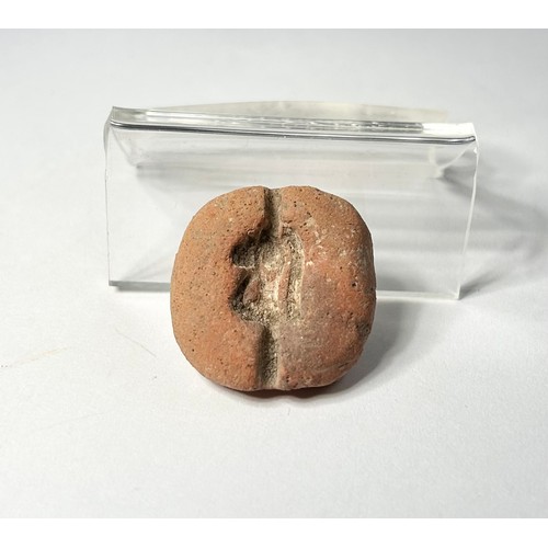 10 - Egyptian Artefacts Group to include, a small faience amulet of Sekhmet, Atef crown fragment (wood) f... 