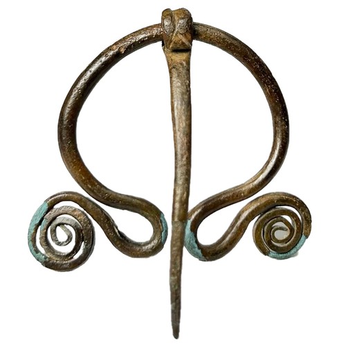 52 - Iron Age Pennnular Brooch. Circa 1st century BCE. Copper-alloy, 44mm x 41mm 6.40g. A plain ring with... 