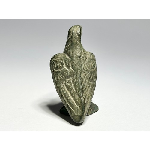 86 - Roman Bronze Eagle. Circa 3rd-4th century CE. Copper-alloy, 45mm x 20mm 29.51 grams. A cast figurine... 