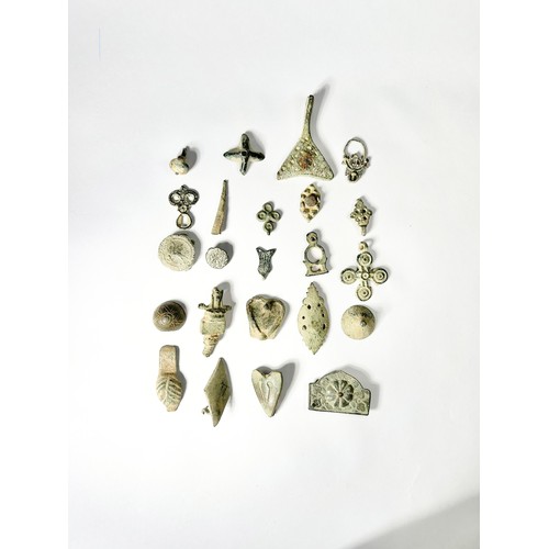 148 - Collection of Artefacts from various periods, Roman through to 18th century. To include, a Roman ear... 