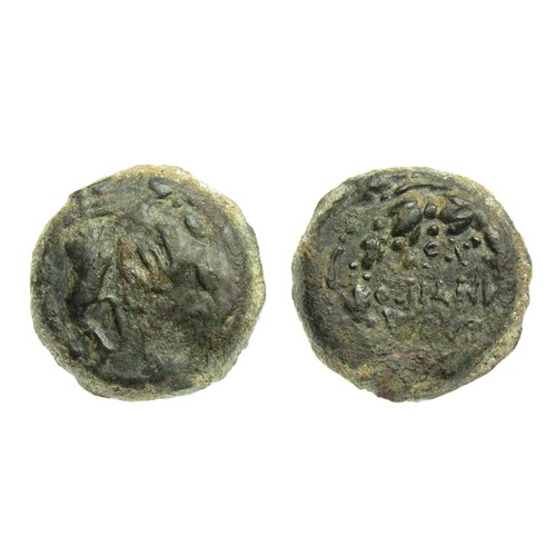 196 - JUDAEA, Hasmoneans. Mattathias Antigonos (Mattatayah). 40-37 BCE. Æ Four Prutot. Jerusalem mint. 19m... 