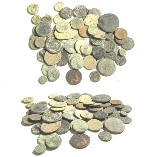 190 - Lot of Ancient Greek Bronze Coins (53). Circa 3rd century BCE-1st century CE. An interesting lot of ... 