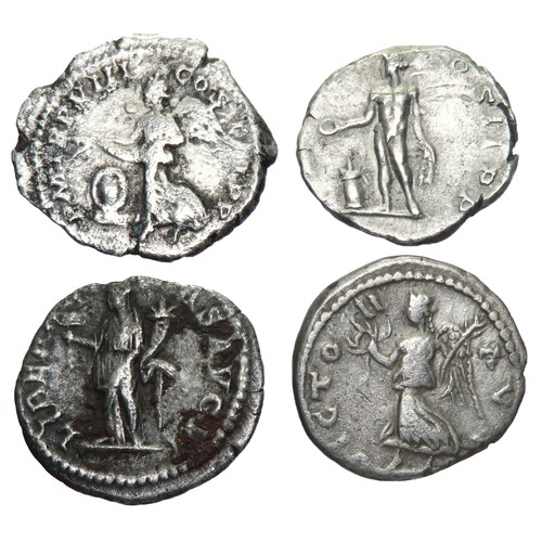 269 - Septimius Severus Denarius (4). Circa 193-211 AD. All with laureate and draped bust right, reverses ... 