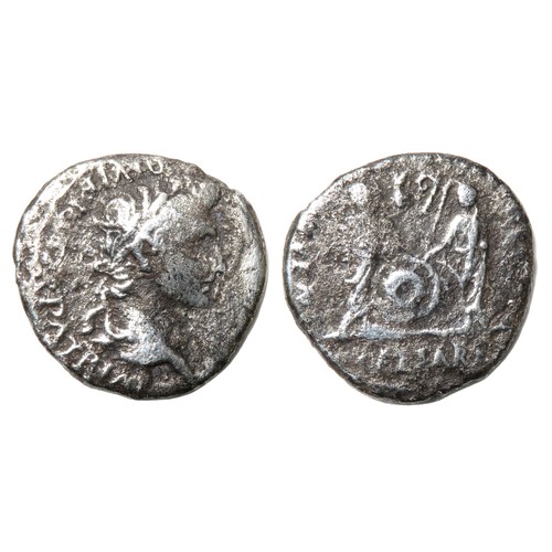 243 - Augustus Denarius. Lugdunum, 2 BC-AD 4. CAESAR AVGVSTVS-DIVI F PATER PATRIAE, laureate head of Augus... 