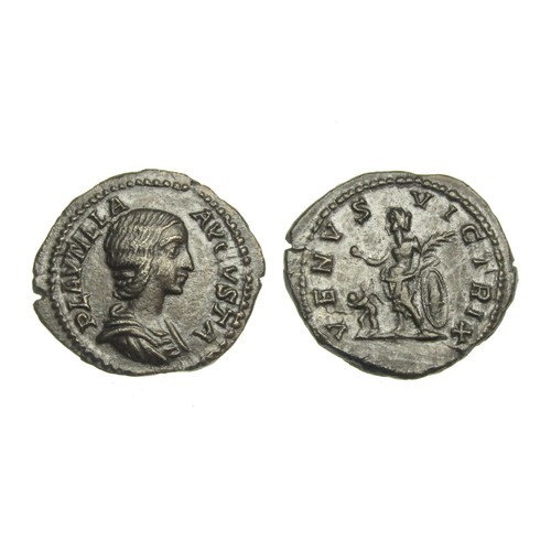 275 - Plautilla Denarius. Rome circa 202-205. Silver, 19mm. 2.7g. Draped bust right, PLAVTILLA AVGVSTA. R.... 