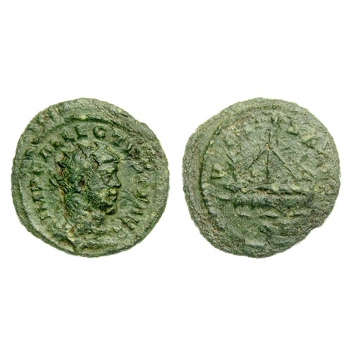 305 - Allectus Quinarius. 293-296 AD. Billon, 21mm. 2.92g. Radiate bust right, IMP C ALLECTVS PF AVG. R. V... 