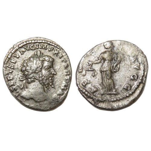 271 - Septimius Severus Denarius. Laodicea 199 AD. Laureate bust right, L SEPT SEV AVG IMP XI PART MAX. R.... 