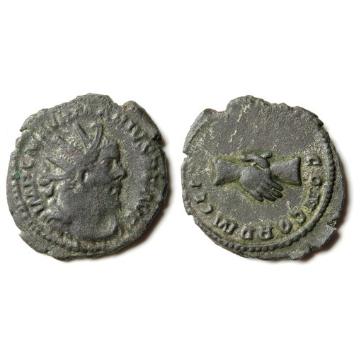 294 - Marius Antoninanus. Circa May-August - September 269 AD. Radiate and draped bust right, IMP C M AVR ... 