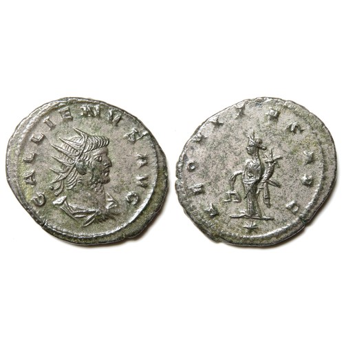 291 - Gallienus Antoninanus. Rome 261-2 AD. Radiate bust right, GALLIENVS AVG. R. AEQVITAS AVG, Aequitas s... 