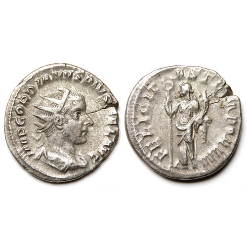 286 - Gordian III Antoninanus. Rome 243-4 AD. Radiate bust right, IMP GORDIANVS PIVS FEL AVG. R. FELICITAS... 