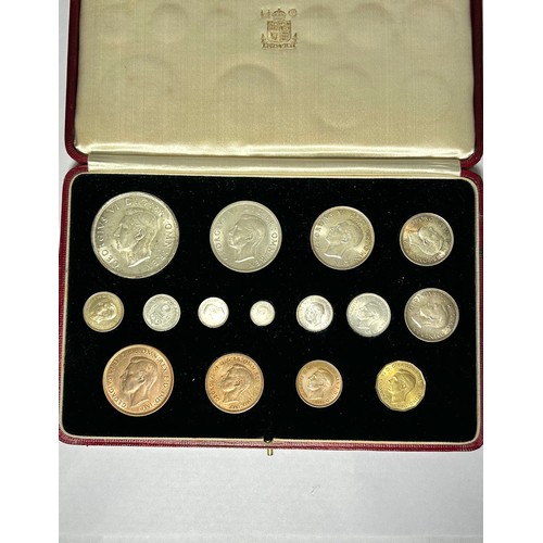 412 - George VI 1937 Royal Mint Specimen Coin Set. Crown, half crown, florin, Scottish & English shill... 