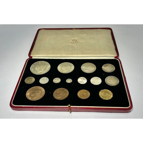 412 - George VI 1937 Royal Mint Specimen Coin Set. Crown, half crown, florin, Scottish & English shill... 