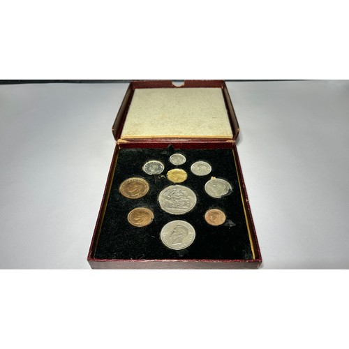 414 - George VI 1951 Royal Mint Proof Coin Set. Crown, half crown, florin, Scottish & English shilling... 