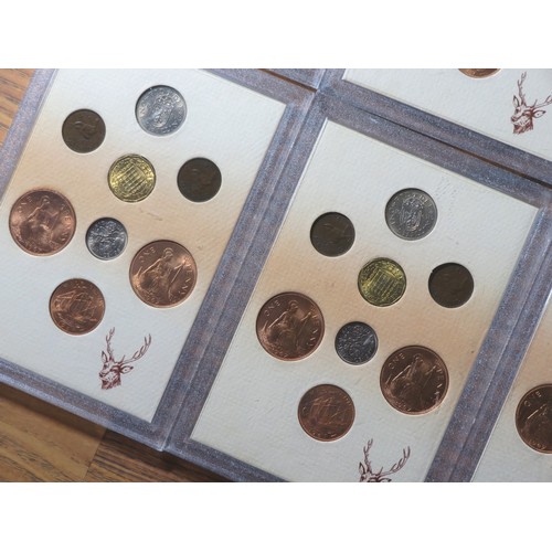 491 - Nine cased coin sets including Isle of Man decimal sets (2), EIRE set 1966 and six English pre-decim... 