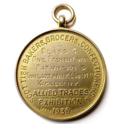 499 - Scottish interest: Scottish Bakers Grocers Confectioners & Allied traders Exhibition 1936, 9ct g... 