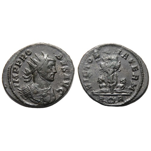 147 - Probus Antoninianus. Rome, 278-80 AD. Billon, 3.96g, 23mm. Radiate, draped and cuirassed bust right,... 