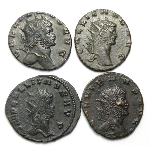 139 - Gallienus Antoninianus (4). Circa 253-268 AD. IOVI CONS AVG, goat walking right. RIC 207. APOLLINI C... 