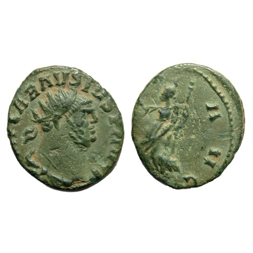 149 - Carausius Antoninianus. Colchester, 292-3 AD. Billon, 21mm, 3.25. Radiate and draped bust right, IMP... 