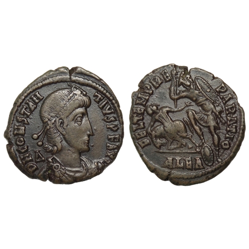 158 - Constantius II centenionalis, Alexandria. DN CONSTANTIVS P F AVG.diademed and draped bust right. R. ... 