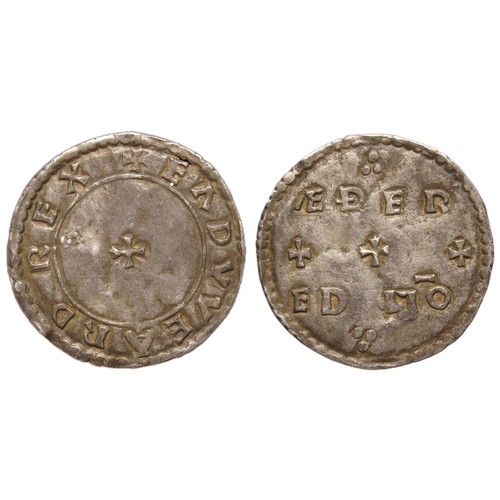 180 - Edward the Elder, Wessex. Small cross type penny. Silver, 1.55g, 22.23 mm. +EDVVEARD REX, around sma... 