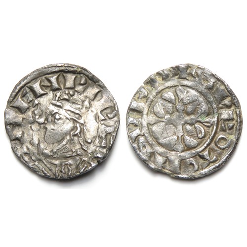 192 - Henry I Southwark Mint Penny. 1100-1135 AD. Silver, 1.13 grams, 16 mm. Crowned bust holding sceptre,... 