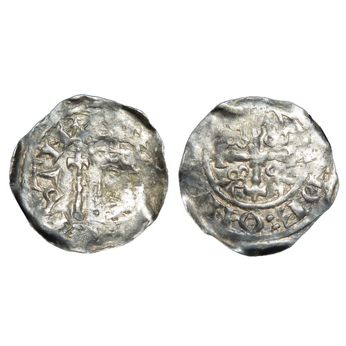 196 - Stephen Penny. Circa 1135-1154 AD. BMC type 6. Silver,  g.  **mm. Crowned bust left with sceptre, +S... 