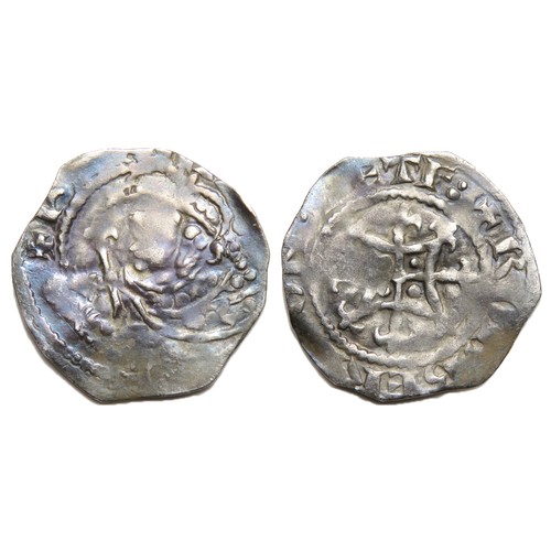 194 - Henry I Silver Penny, 1100-35 AD. BMC type xv, 1125-c.1135 AD. 1.46g, 16.59 mm. Crowned bust with sc... 