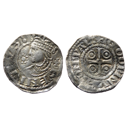 193 - Henry I Penny, Wallingford. BMC type 12. Circa 1100-1135 AD. Silver, 17mm, 1.04g. Crowned bust left,... 