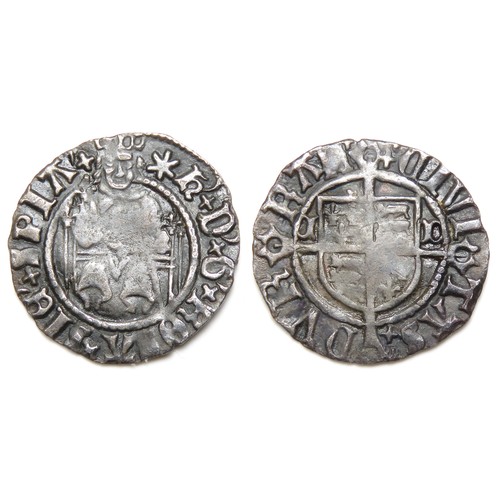 285 - Henry VIII Sovereign Penny. Second Coinage, 1526-44. Durham, Bishop Tunstall. Silver, 0.62g,  15mm. ... 