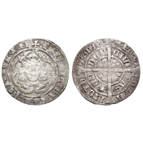 280 - Henry VII Groat. Circa 1485-1509. Facing Bust Issue. Silver,   g.   mm. Crowned facing bust, HENRIC ... 