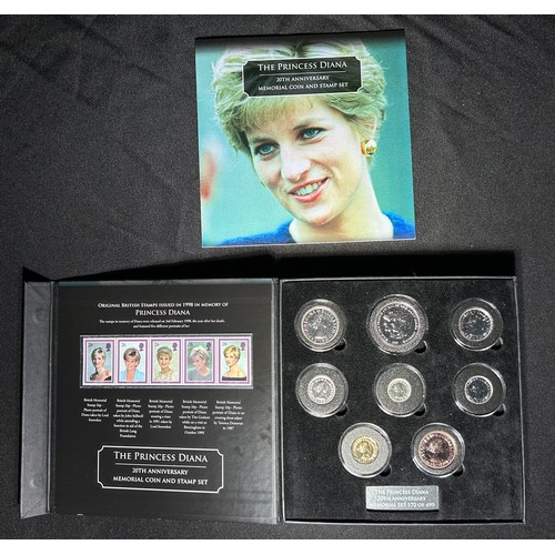 356 - Jubilee Mint Royal Commemorative Coin and Stamp Sets (2). Prince Charles 70th birthday & Princes... 