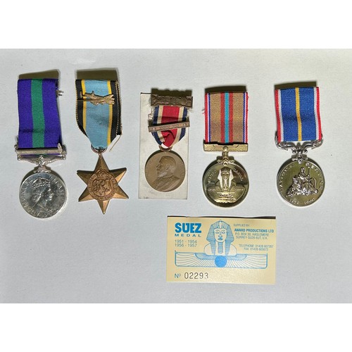 361 - Medal Collection (5). Elizabeth II, Canal Zone G.S.M awarded to, S/22708946. PTE K W FARAWAY RASC. T... 