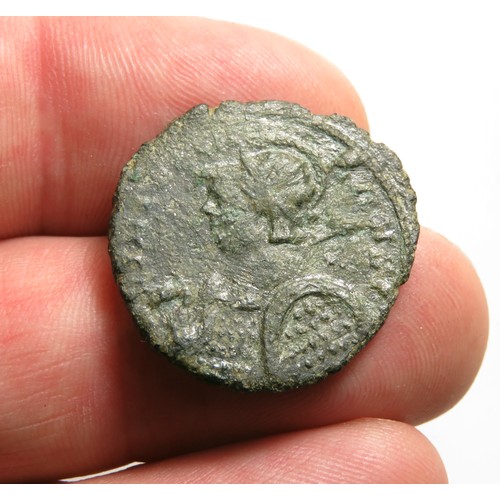 138 - Important Carausius Antoninianus. 'Copper alloy Roman antoninianus (radiate) of Carausius, dating to... 