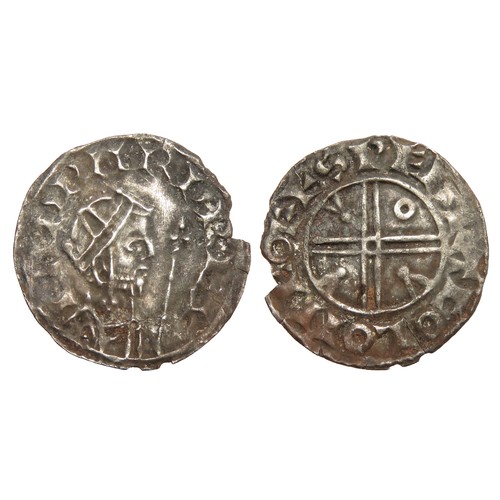 172 - Edward the Confessor Pyramids type penny, York. Circa 1065-6 AD. Silver, 19mm, 1.39g. Crowned bust r... 