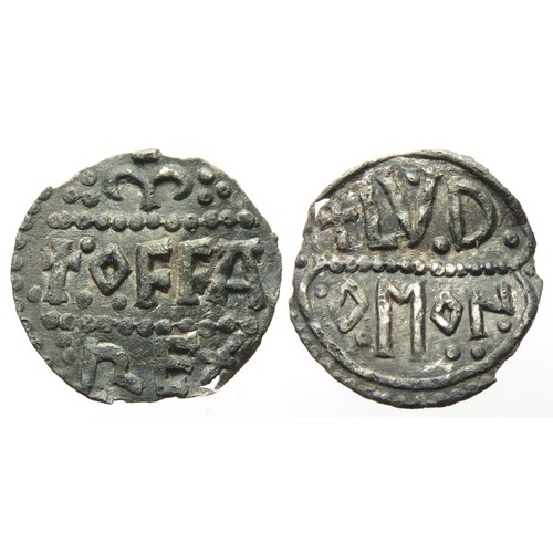 165 - Offa penny, Heavy coinage Ludomon at London. 19mm, 1.29g. Recorded with the Fitzwilliam Museum where... 