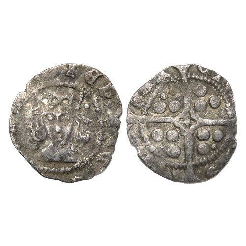 250 - Edward IV. Circa 1461-70 AD. Penny 'York', contemporary imitation. Silver, 16mm, 0.85g. Crowned faci... 