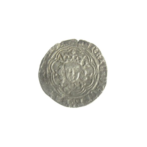 244 - Henry VI Halfgroat. Leaf Mascle Issue, 1432-6. Silver, 1.82g. 21.5 mm. Crowned facing bust, leaf und... 