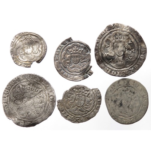 268 - English Hammered Silver Coin Group (6). Circa 14th-16th century AD. To include groats and halfgroats... 