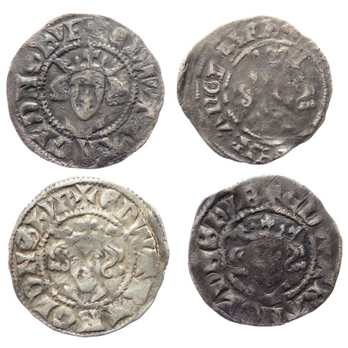 225 - English Hammered Silver Penny Group (4). Circa 13th-14th century AD. To include coins from the reign... 