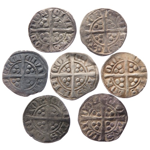 226 - English Hammered Silver Penny Group (7). Circa 13th-14th century AD. To include coins from the reign... 