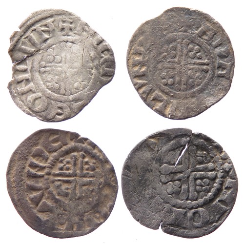 186 - English Short Cross Penny Group (4). Circa 13th century AD. To include coins from the reign of  Henr... 