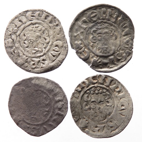 187 - English Short Cross Penny Group (4). Circa 13th century AD. To include coins from the reign of  Henr... 