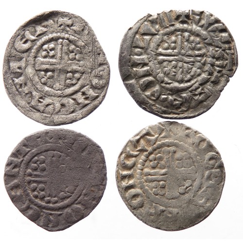 187 - English Short Cross Penny Group (4). Circa 13th century AD. To include coins from the reign of  Henr... 