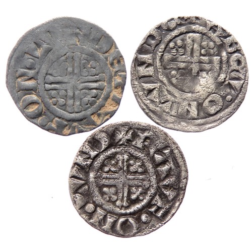 188 - English Short Cross Penny Group (3). Circa 12th-13th century AD. To includes coins from the reigns o... 