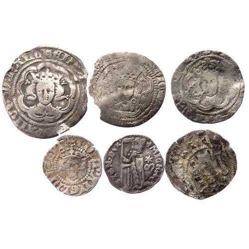 271 - Medieval Silver Coin Group (6). Circa 13th-15th century AD. To includes coins from the reigns of Edw... 