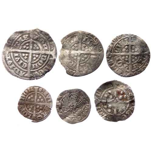 271 - Medieval Silver Coin Group (6). Circa 13th-15th century AD. To includes coins from the reigns of Edw... 