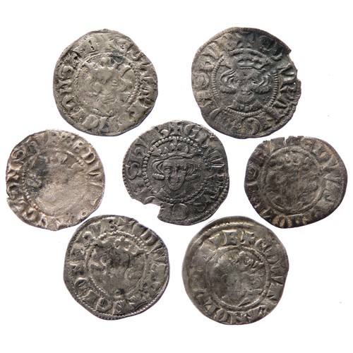 230 - English Hammered Silver Penny Group (7). To include coins from the reigns of Edward I & II minte... 