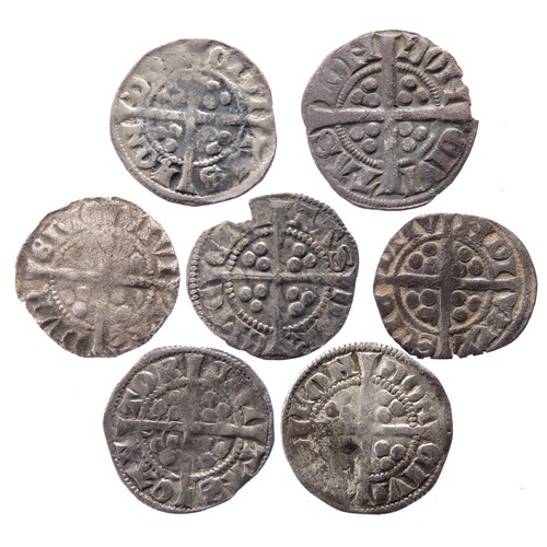 230 - English Hammered Silver Penny Group (7). To include coins from the reigns of Edward I & II minte... 