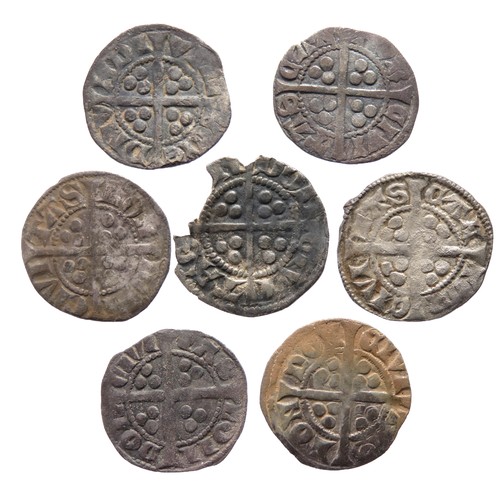 233 - English Hammered Silver Penny Group (7). To include coins from the reigns of Edward I & II minte... 